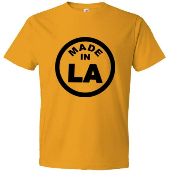 PleaseMeTees™ Mens From Born Made In Louisiana LA Logo Label HQ Tee