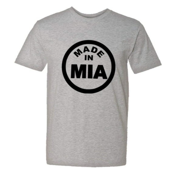 PleaseMeTees™ Mens From Born Made In Miami FL Florida Logo Label HQ Tee