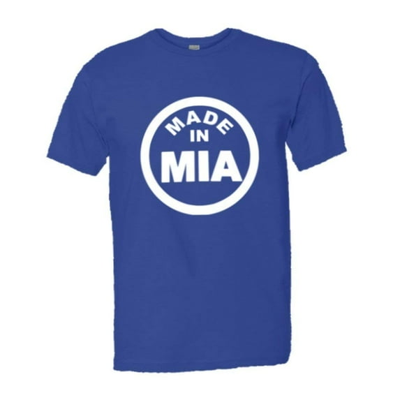 PleaseMeTees™ Mens From Born Made In Miami FL Florida Logo Label HQ Tee