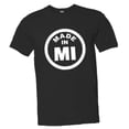 thumbnail image 1 of PleaseMeTees™ Mens From Born Made In Michigan MI Logo Label HQ Tee, 1 of 1