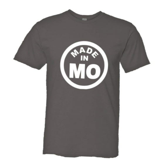 PleaseMeTees™ Mens From Born Made In Missouri MO Logo Label HQ Tee