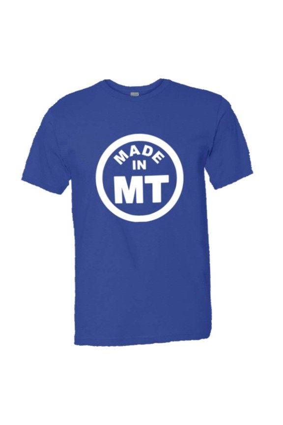 â„¢ Mens From Born Made In Montana MT Logo Label HQ Tee