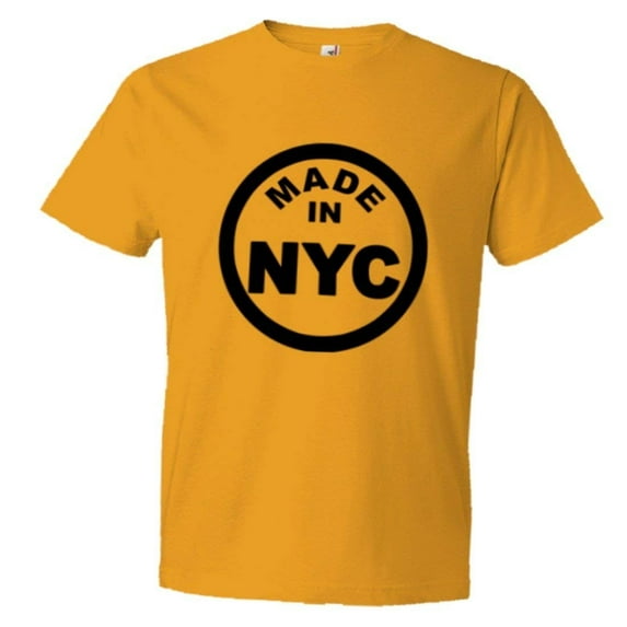 PleaseMeTees™ Mens From Born Made In New York City NY Logo Label HQ Tee