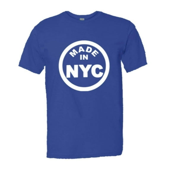 PleaseMeTees™ Mens From Born Made In New York City NY Logo Label HQ Tee