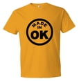 thumbnail image 1 of PleaseMeTees™ Mens From Born Made In Oklahoma OK State Logo Label HQ Tee, 1 of 1