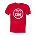 thumbnail image 1 of PleaseMeTees™ Mens From Born Made In Oklahoma OK State Logo Label HQ Tee, 1 of 1