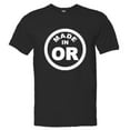 thumbnail image 1 of PleaseMeTees™ Mens From Born Made In Oregon OR State Logo Label HQ Tee, 1 of 1