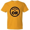 thumbnail image 1 of PleaseMeTees™ Mens From Born Made In Oregon OR State Logo Label HQ Tee, 1 of 1