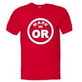 thumbnail image 1 of PleaseMeTees™ Mens From Born Made In Oregon OR State Logo Label HQ Tee, 1 of 1
