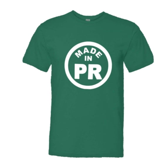 PleaseMeTees™ Mens From Born Made In Puerto Rico PR Logo Label HQ Tee