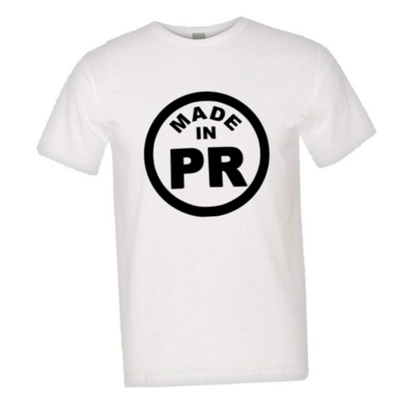 PleaseMeTees™ Mens From Born Made In Puerto Rico PR Logo Label HQ Tee
