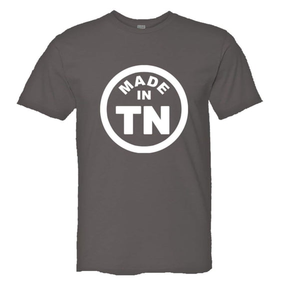 PleaseMeTees™ Mens From Born Made In Tennessee TN Logo Label HQ Tee