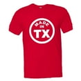 thumbnail image 1 of PleaseMeTees™ Mens From Born Made In Texas Longhorn TX Logo Label HQ Tee, 1 of 1