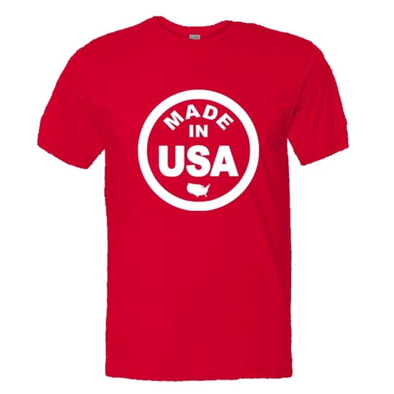 PleaseMeTees™ Mens From Born Made In USA United States Logo Label HQ Tee
