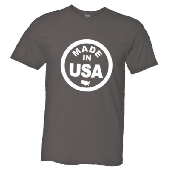 PleaseMeTees™ Mens From Born Made In USA United States Logo Label HQ Tee