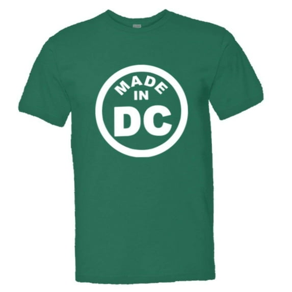 PleaseMeTees™ Mens From Born Made In Washington DC Logo Label HQ Tee