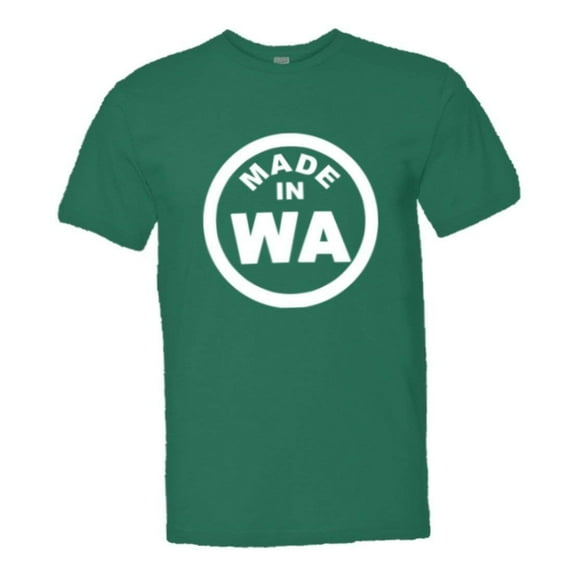 PleaseMeTees™ Mens From Born Made In Washington WA Logo Label HQ Tee