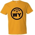 thumbnail image 1 of PleaseMeTees™ Mens From Born Made In Wyoming WY Logo Label HQ Tee, 1 of 1