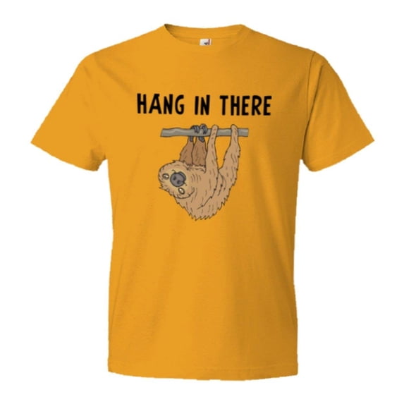 PleaseMeTees™ Mens Hang In There Sloth HQ Tee