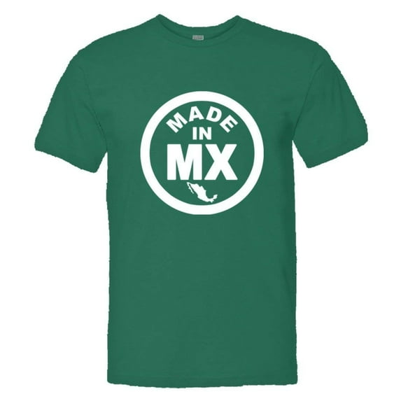 PleaseMeTees™ Mens Hecho Born Made In Mexico MX Logo Label HQ Tee