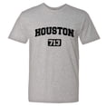 thumbnail image 1 of PleaseMeTees™ Mens Houston 713 Area Code Distressed HQ Tee, 1 of 1