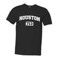 thumbnail image 1 of PleaseMeTees™ Mens Houston 713 Area Code Distressed HQ Tee, 1 of 1