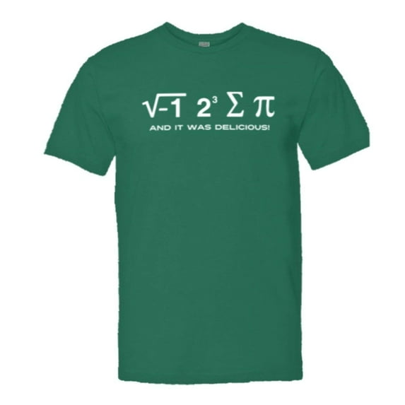 PleaseMeTees™ Mens I Ate Sum PI It Was Delicious Math Equation HQ Tee