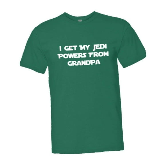 PleaseMeTees™ Mens I Get My Jedi Powers from Grandpa HQ Tee