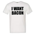 thumbnail image 1 of PleaseMeTees™ Mens I Want Bacon Cheese Pizza I Love Greasy Food HQ Tee, 1 of 1