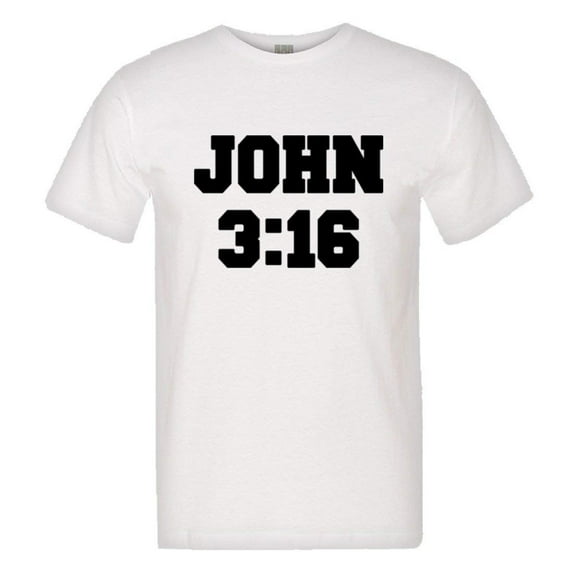 PleaseMeTees™ Mens John 3:16 Christian Bible Verse I Love Jesus 316 HQ Tee