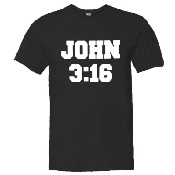 PleaseMeTees™ Mens John 3:16 Christian Bible Verse I Love Jesus 316 Tee