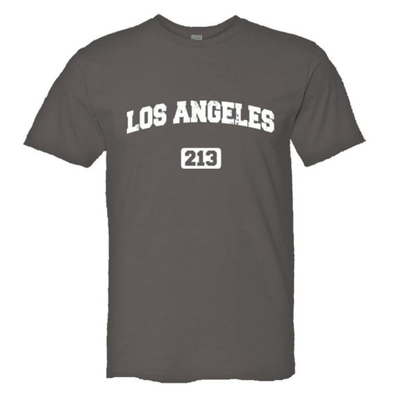 PleaseMeTees™ Mens Los Angeles 213 L.A. Area Code Distressed HQ Tee