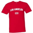 thumbnail image 1 of PleaseMeTees™ Mens Los Angeles 213 L.A. Area Code Distressed HQ Tee, 1 of 1