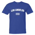 thumbnail image 1 of PleaseMeTees™ Mens Los Angeles 213 L.A. Area Code Distressed HQ Tee, 1 of 1