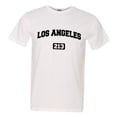 thumbnail image 1 of PleaseMeTees™ Mens Los Angeles 213 L.A. Area Code Distressed HQ Tee, 1 of 1