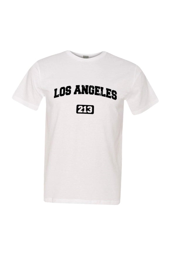 ™ Mens Los Angeles 213 L.A. Area Code Distressed HQ Tee