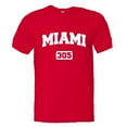 thumbnail image 1 of PleaseMeTees™ Mens Miami Florida 305 Area Code Distressed HQ Tee, 1 of 1