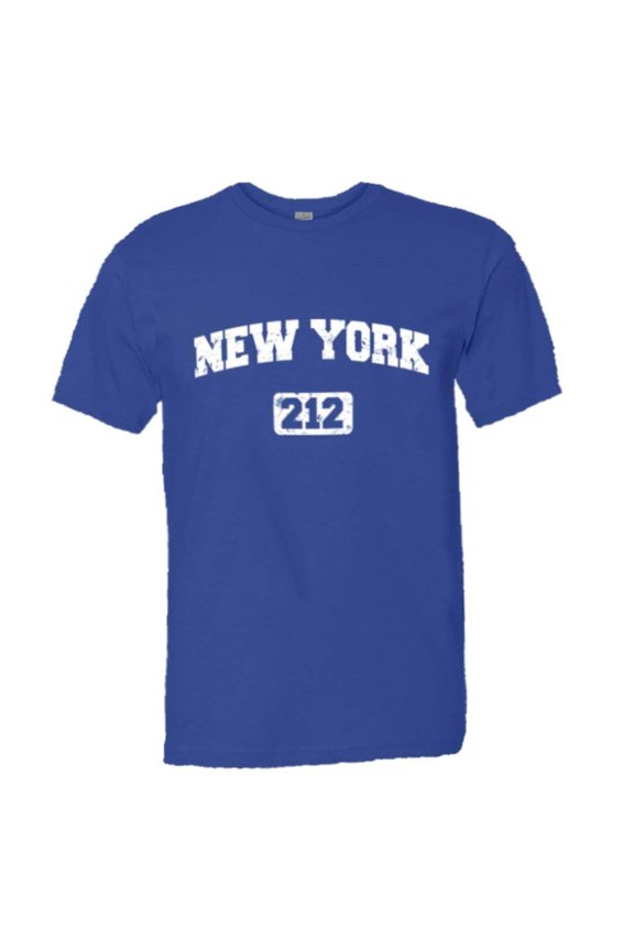 ™ Mens New York 212 Area Code I Love NY Distressed HQ Tee