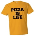 thumbnail image 1 of PleaseMeTees™ Mens Pizza Is Life I Love Pizza Cheese Bacon HQ Tee, 1 of 1