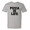 thumbnail image 1 of PleaseMeTees™ Mens Pizza Is Life I Love Pizza Cheese Bacon HQ Tee, 1 of 1