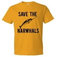 thumbnail image 1 of PleaseMeTees™ Mens Save The Narwhals Manatees HQ Tee, 1 of 1