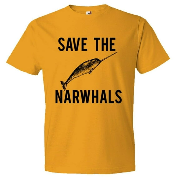 PleaseMeTees™ Mens Save The Narwhals Manatees HQ Tee