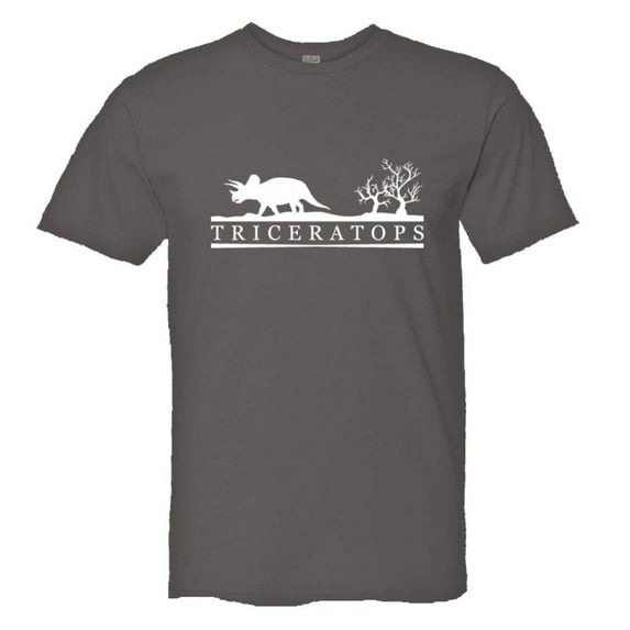 PleaseMeTees™ Mens Triceratops Educational Dinosaur Jurassic HQ Tee