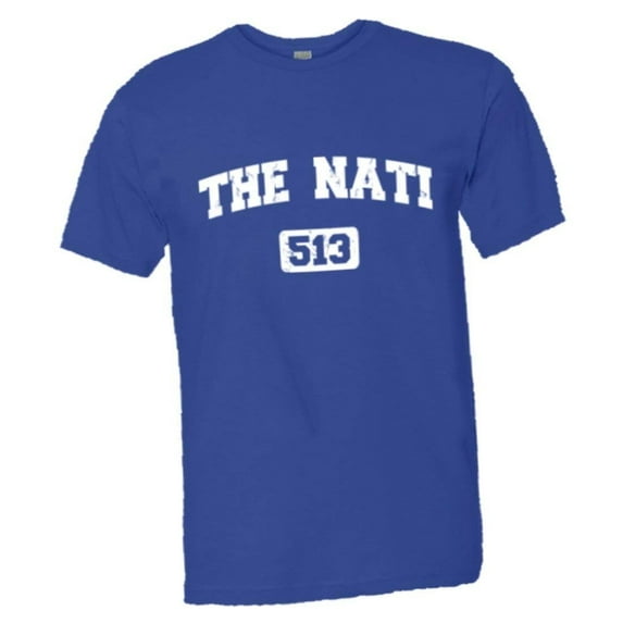 PleaseMeTees™ Mens / Unisex Cincinnati 513 Cincy The Nati Area Code Distressed HQ Fashion Tee