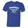 thumbnail image 1 of PleaseMeTees™ Mens Whiskey Made Me Do It Beer Drinking Classic HQ Tee, 1 of 1