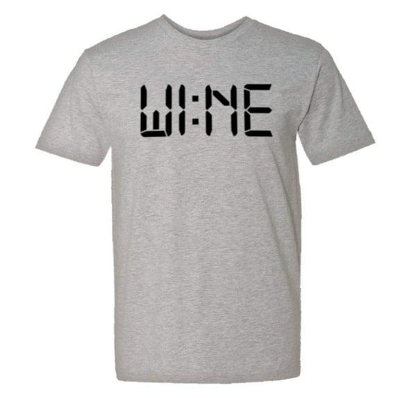 PleaseMeTees™ Mens Wine O'Clock Time To Drink WI:NE HQ Tee