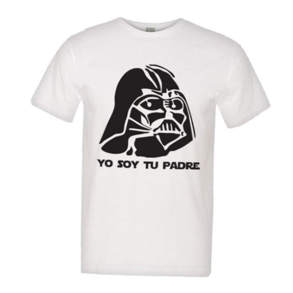 PleaseMeTees™ Mens Yo Soy Tu Padre Darth Vader Sombrero Spanish HQ Tee