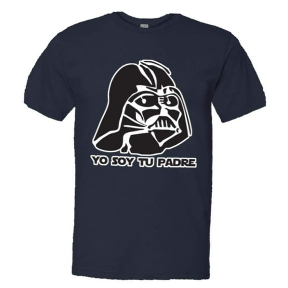 PleaseMeTees™ Mens Yo Soy Tu Padre Darth Vader Sombrero Spanish HQ Tee