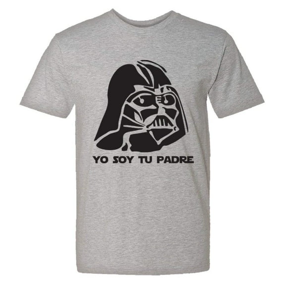 PleaseMeTees™ Mens Yo Soy Tu Padre Darth Vader Sombrero Spanish HQ Tee