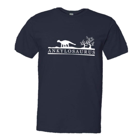PleaseMeTees™ Mens ankylosaurus Educational Dinosaur Sketch HQ Tee